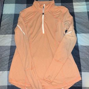 Women’s Tangerine 1/4 zip athletic pullover
